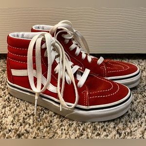 Kids Boys Girls Vans High Top Sneakers Shoes Size 1